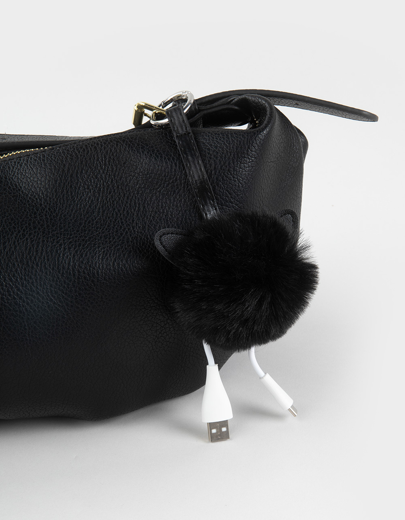 Plush Keychain USB-A to USB-C Phone Charger image number 1