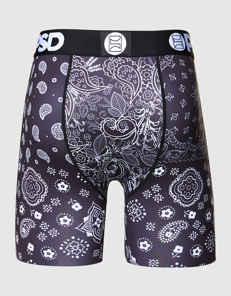 PSD Black Bandana Mens Boxer Briefs image number 3
