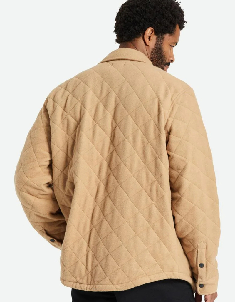 BRIXTON Cass Quilted Fleece Mens Jacket image number 2