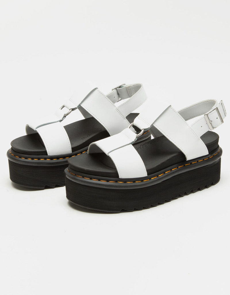 DR. MARTENS Francis Leather Strap Womens Platform Sandals image number 0