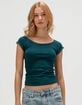 TILLYS Lace Trim Womens Tee image number 1