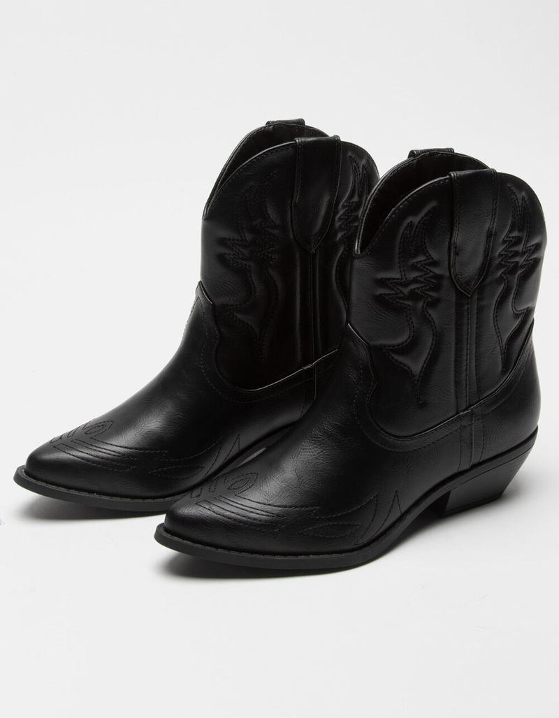 SODA Womens Black Short Western Boots image number 0