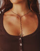 FULL TILT Lariat/Rhinestone Cross Necklace image number 3