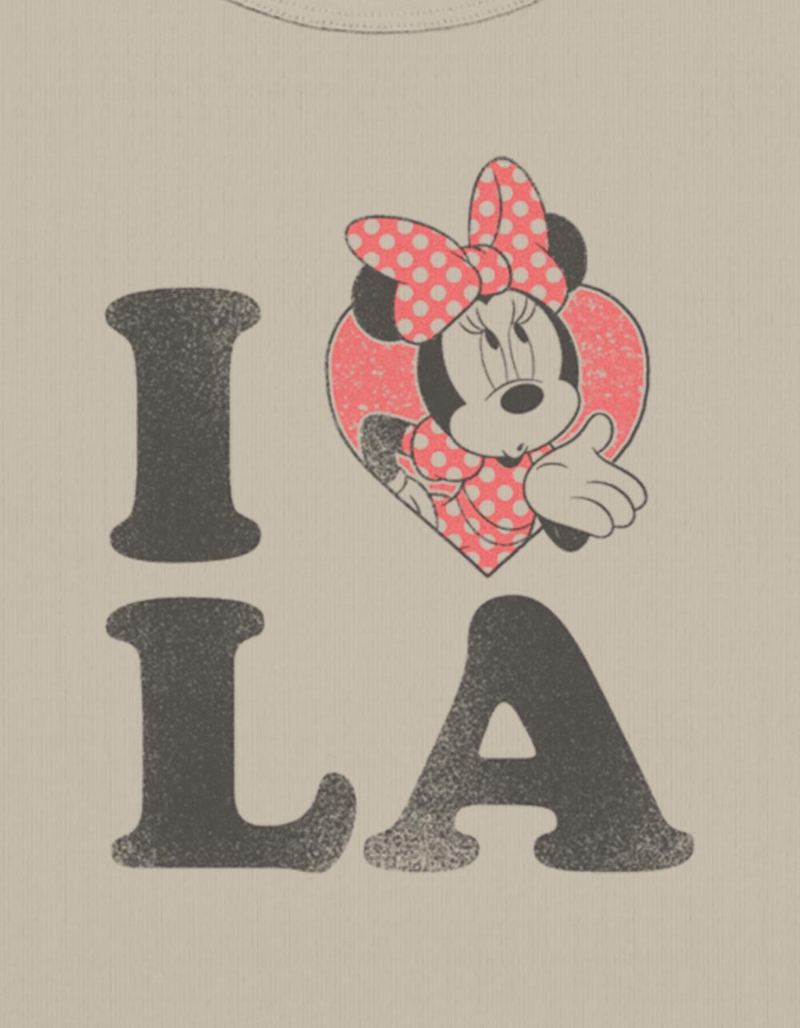 DISNEY Minnie Love Los Angeles Womens Baby Tee image number 1