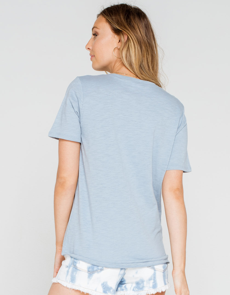 FULL TILT Essentials Slub Womens Blue Tee image number 2