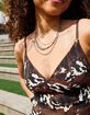 FULL TILT Layered Pearl/Cross Necklace image number 4