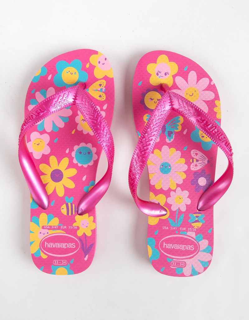 HAVAIANAS Flores Girls Flip Flops image number 0