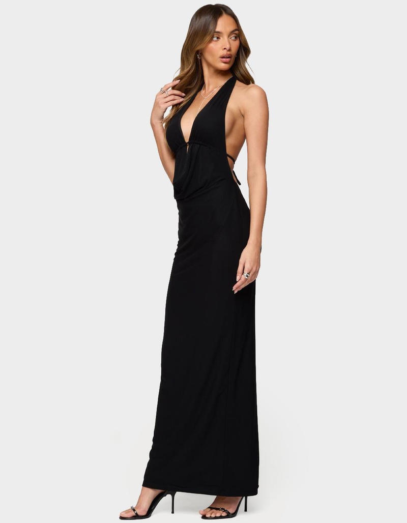 EDIKTED Laretta Cowl Neck Backless Maxi Dress image number 1