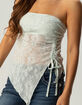 FULL TILT Textured Cinch Womens Tube Top image number 2