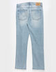 RSQ Mens Slim Straight Light Stone Denim Jeans image number 6