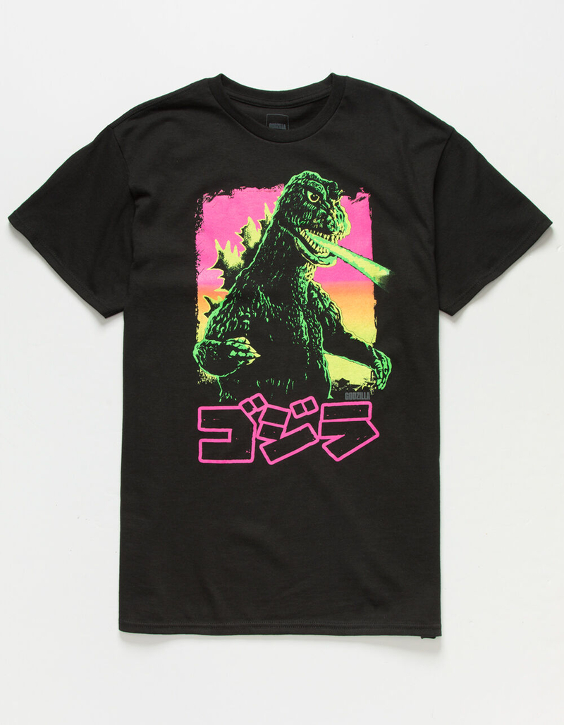 Godzilla Neon Mens T-Shirt image number 0