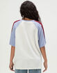 RIP CURL Script Womens Oversized V-Neck Tee image number 4