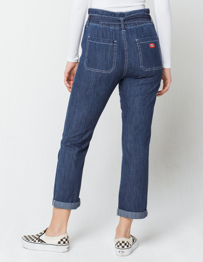 DICKIES Belted Paperbag Denim Pants image number 4