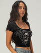 AFFLICTION Shred Womens Square Neck Tee image number 3