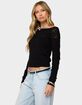 EDIKTED Lillis Boat Neck Knit Top image number 3