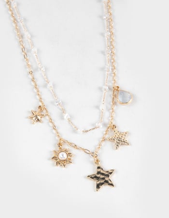 FULL TILT Celestial Star Sun Layered Necklace Alternative Image