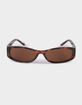RSQ Rectangle Wrap Plastic Sunglasses image number 2