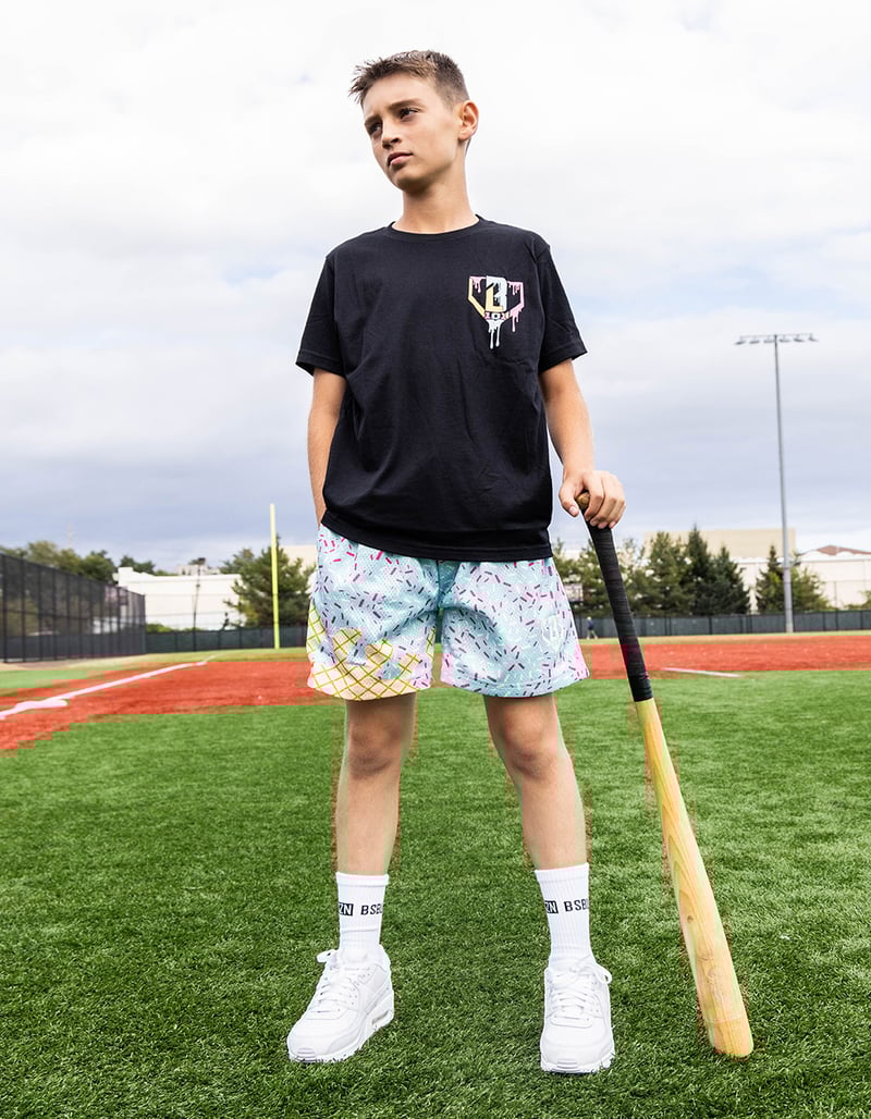 BASEBALL LIFESTYLE 101 Ice Cream Boys Shorts image number 1