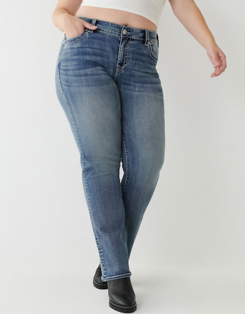 TRUE RELIGION Becca Big T Stitch Womens Bootcut Jeans image number 8