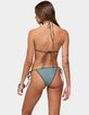 EDIKTED Ilona Reversible Striped Triangle Bikini Top image number 3