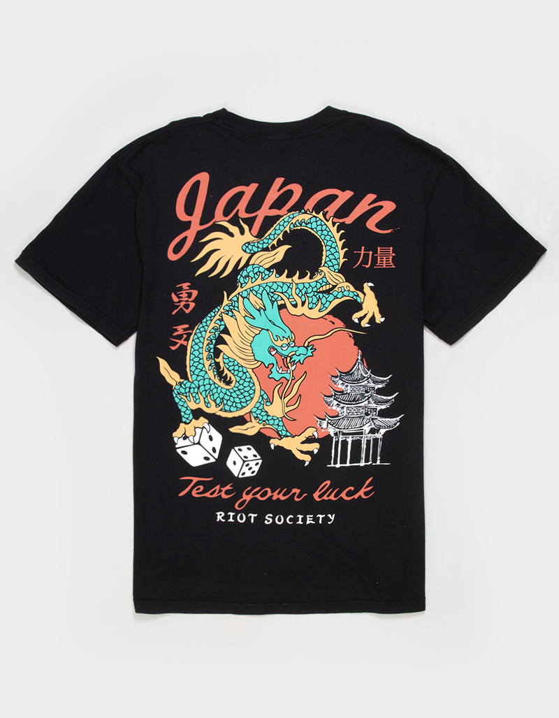 RIOT SOCIETY Test Your Luck Mens Heavyweight Tee image number 0