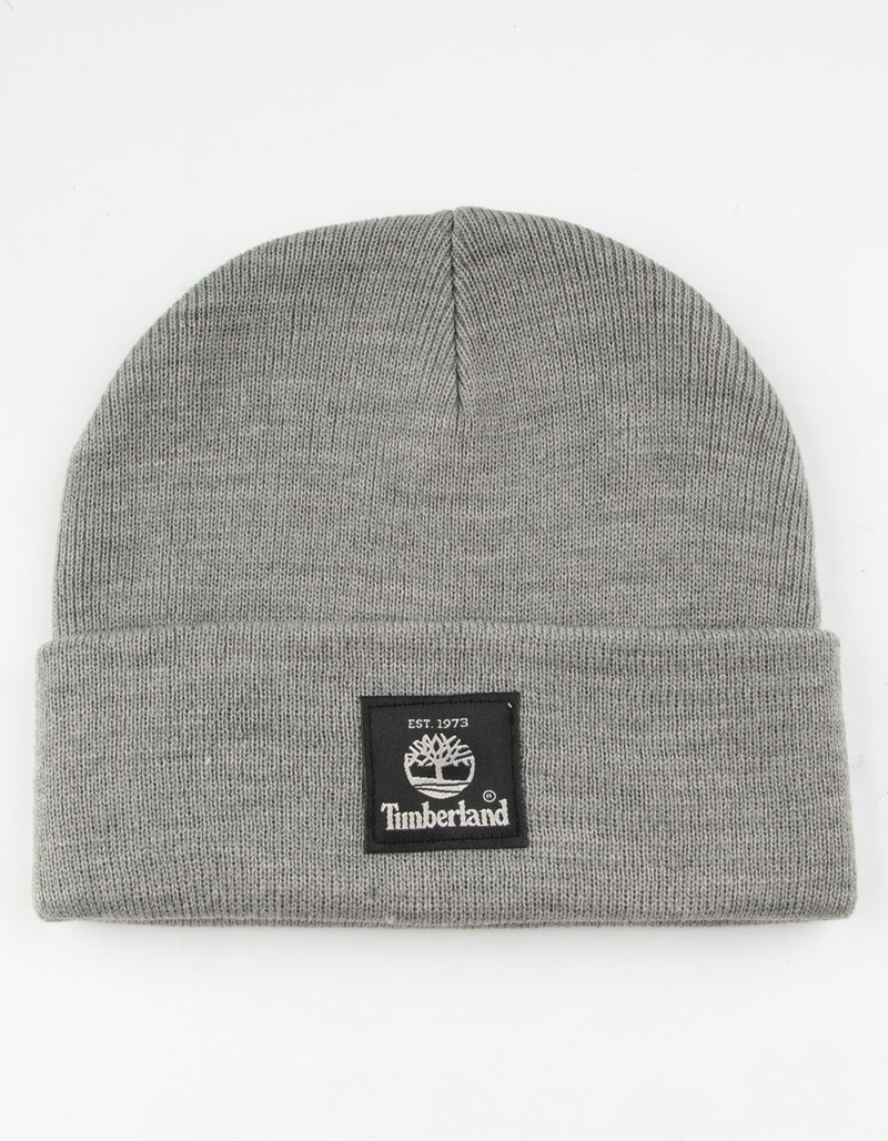 TIMBERLAND Short Watch Cap Gray Mens Beanie image number 0