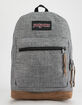 JANSPORT Right Pack Digital Edition Laptop Gray Heathered 600D Backpack image number 1