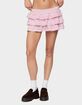 EDIKTED Margaux Textured Ruffle Mini Skort image number 1