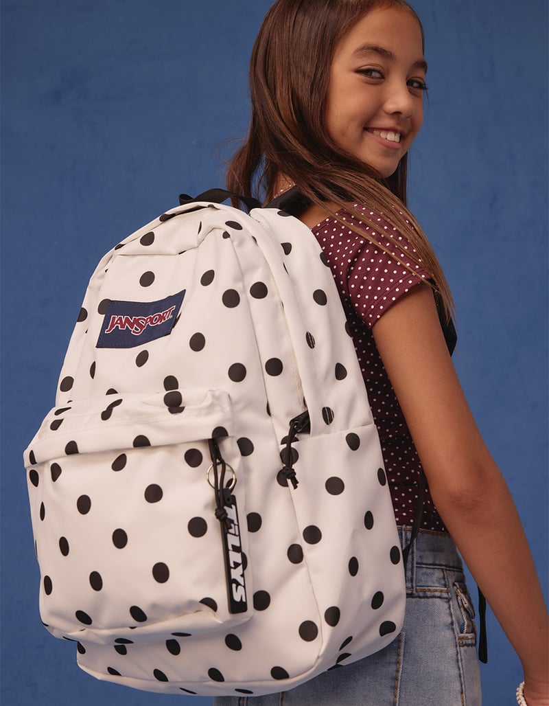 jansport 2100 inch blue polka dot backpack Big Student and daily essentials Jansport Cool Student Backpack In
