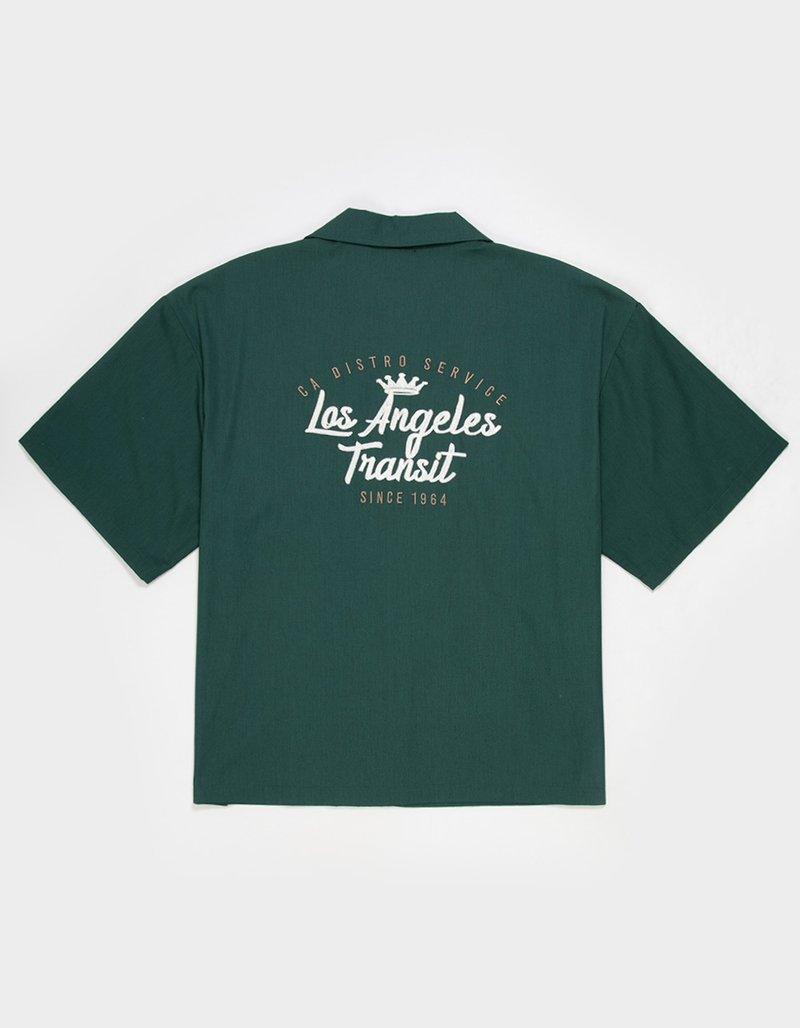 RSQ Mens Embroidered Button Up Shirt image number 2