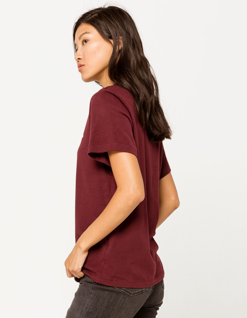 THE NORTH FACE Red Womens Tee image number 1