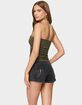 EDIKTED Liat Ruched Built In Bra Tube Top image number 3