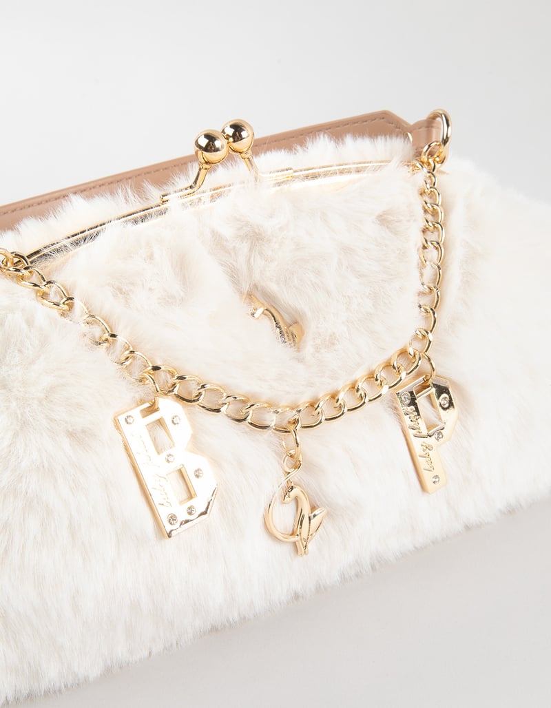 BABY PHAT Janet Frame Faux Fur Baguette Bag image number 5