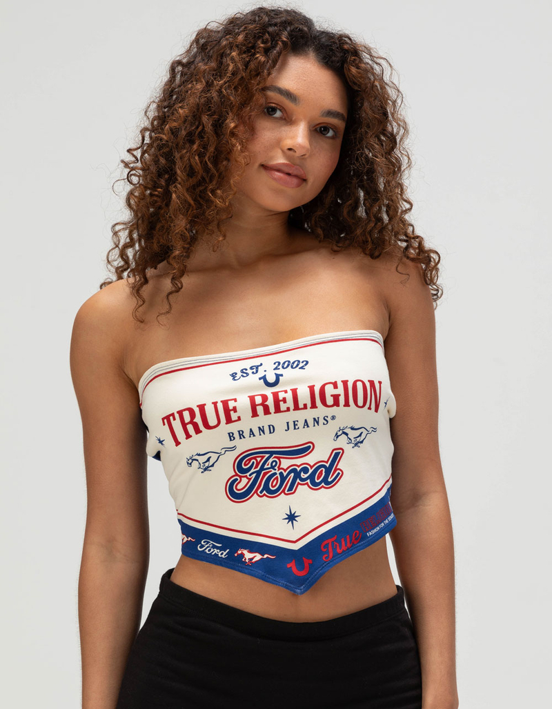 TRUE RELIGION x Ford Womens Scarf Tube Top image number 0