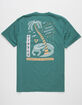 VISSLA Freshly Squeezed Mens Teal Green T-Shirt image number 1