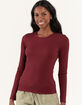 FULL TILT Essentials Womens Layering Tee image number 1