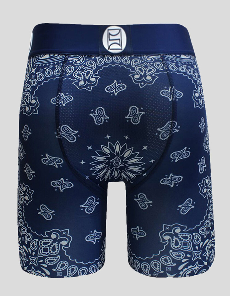 PSD Blue Bandana Mens Boxer Briefs image number 2