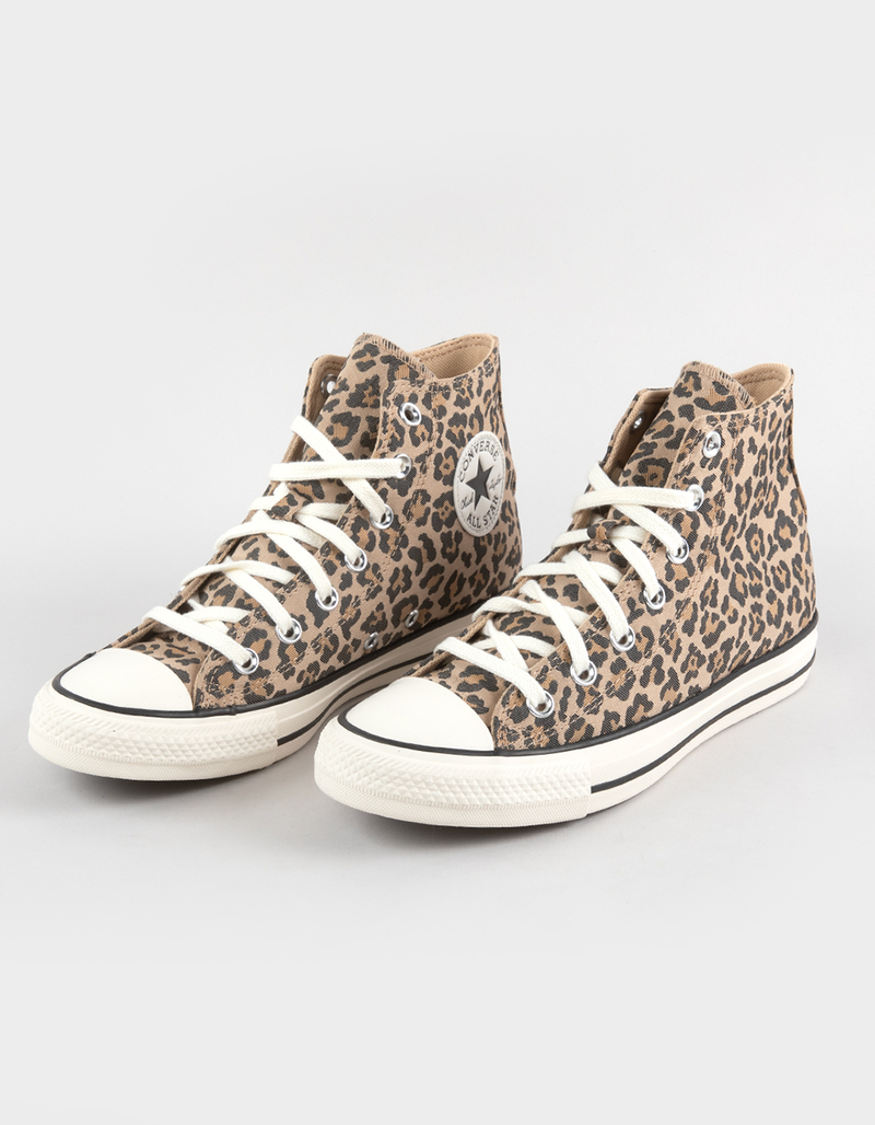 CONVERSE Chuck Taylor All Star Womens Leopard Print High Top Shoes image number 1