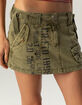BDG Urban Outfitters Erin Womens Stamped Utility Mini Skirt image number 2