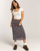 RSQ Womens Low Rise Chiffon Maxi Skirt image number 1