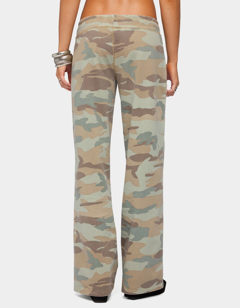 EDIKTED Kenan Straight Leg Camo Sweatpants image number 2