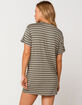 FULL TILT Stripe Olive T-Shirt Dress image number 3