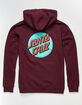 SANTA CRUZ Other Dot Mens Burgundy Sweatshirt image number 1