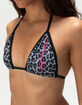 ED HARDY Black Leopard Triangle Bikini Top image number 4