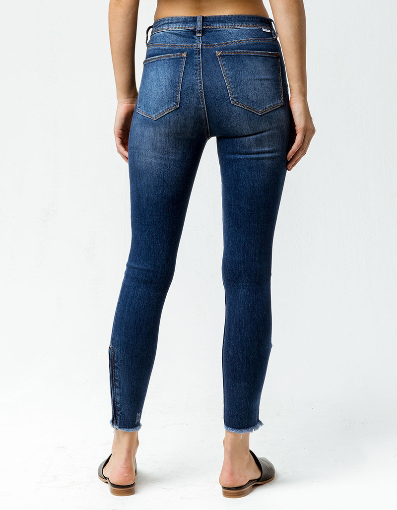 IVY & MAIN  Zip Ankle Womens Ripped Skinny Jeans image number 2