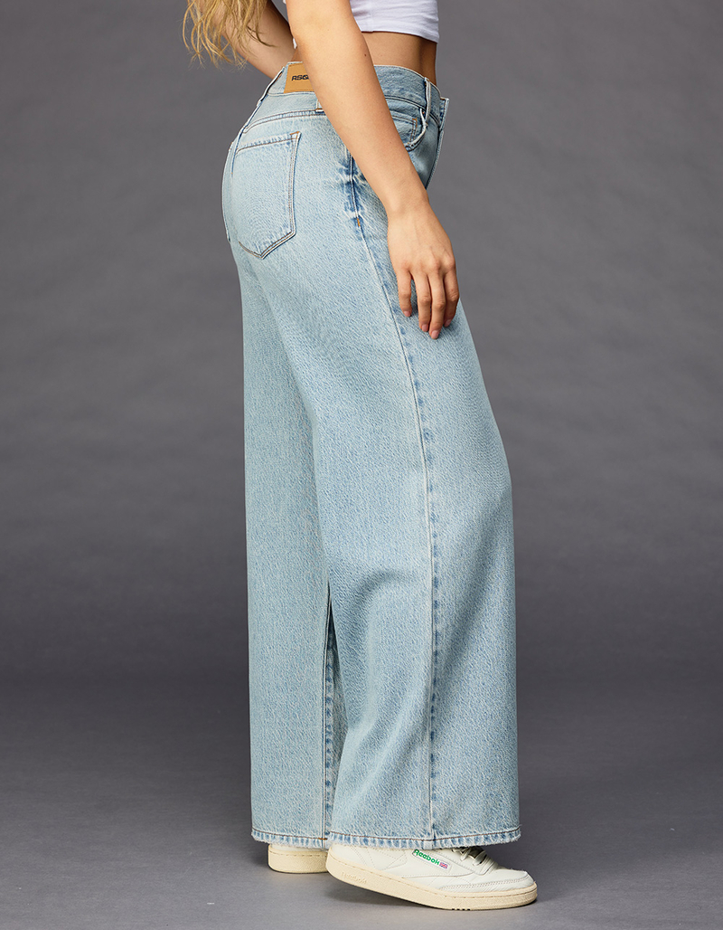 RSQ Womens Mid Rise Wide Leg Jeans image number 2