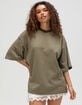 THRILLS Quinn Stripe Womens Oversized Tee image number 1