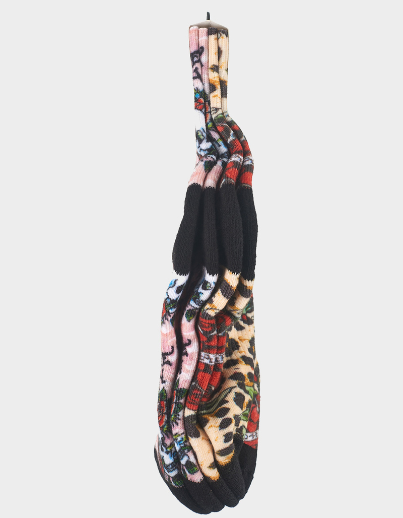 ED HARDY 360 Digital 2 Pack Womens Mid Crew Socks image number 3