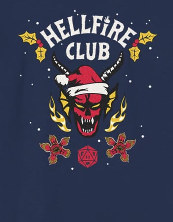 STRANGER THINGS Hellfire Holiday Unisex Kids Tee Alternative Image