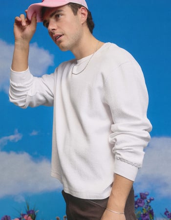 RSQ Mens Washed Boxy Thermal Primary Image